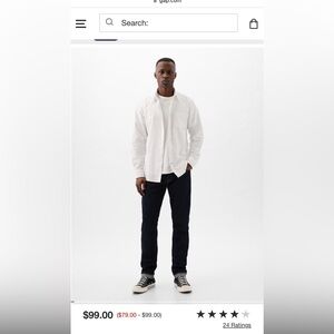 Gap Men’s Kainara Japanese Selvedge Denim Stretch - Skinny